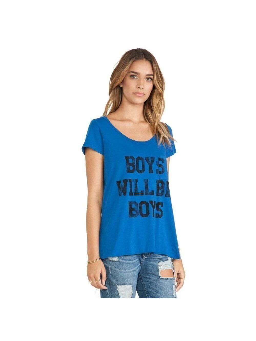 Rebel Yell Boys Will be Boys Tee Shirt Royal Blue